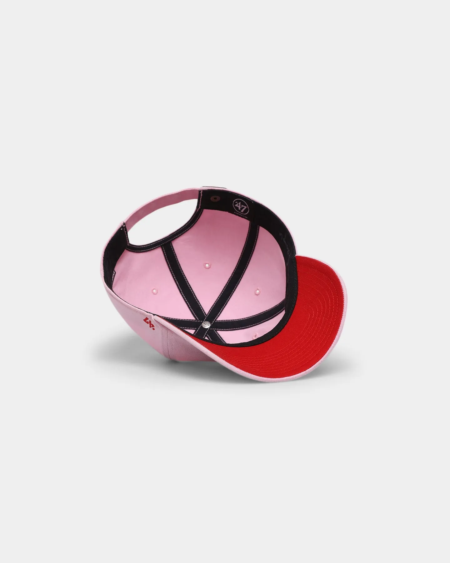 47 Brand Los Angeles Dodgers Ballpark 'Lover Not A Fighter' Clean Up Strapback Petal Pink