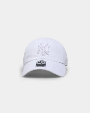 47 Brand New York Yankees 'Snow White' Clean Up Strapback White