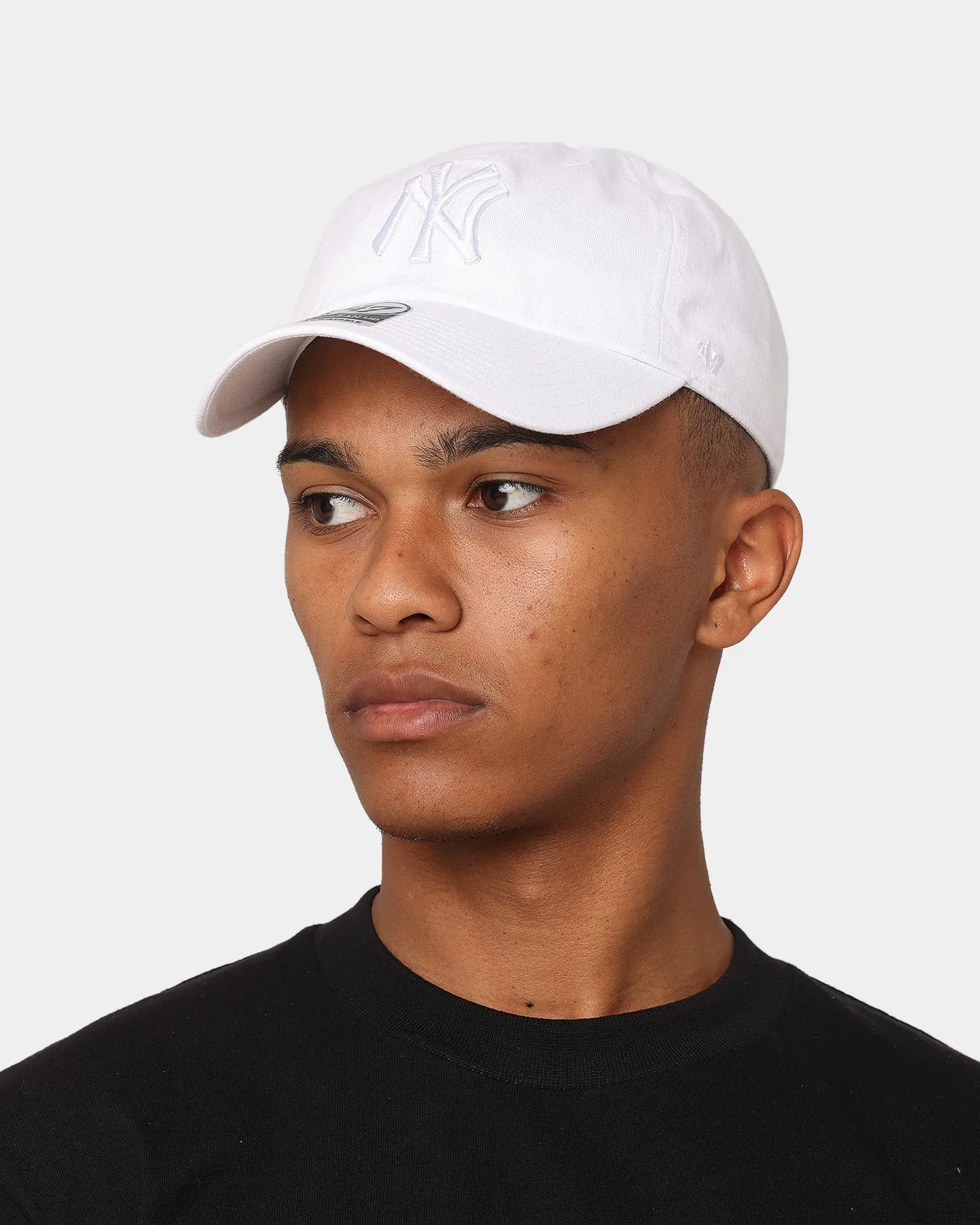 47 Brand New York Yankees 'Snow White' Clean Up Strapback White