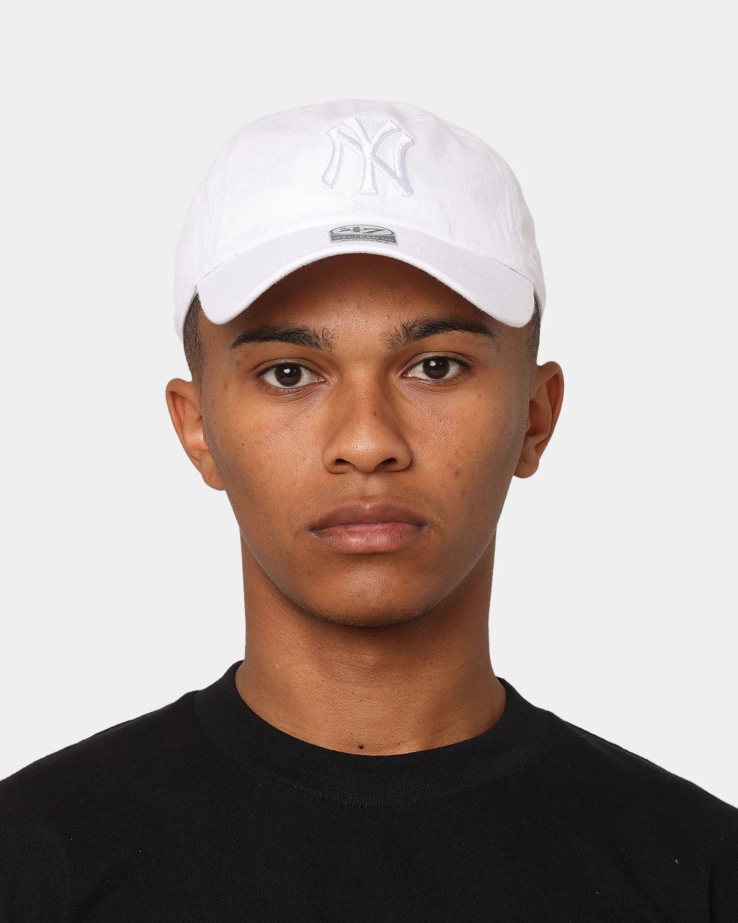 47 Brand New York Yankees 'Snow White' Clean Up Strapback White