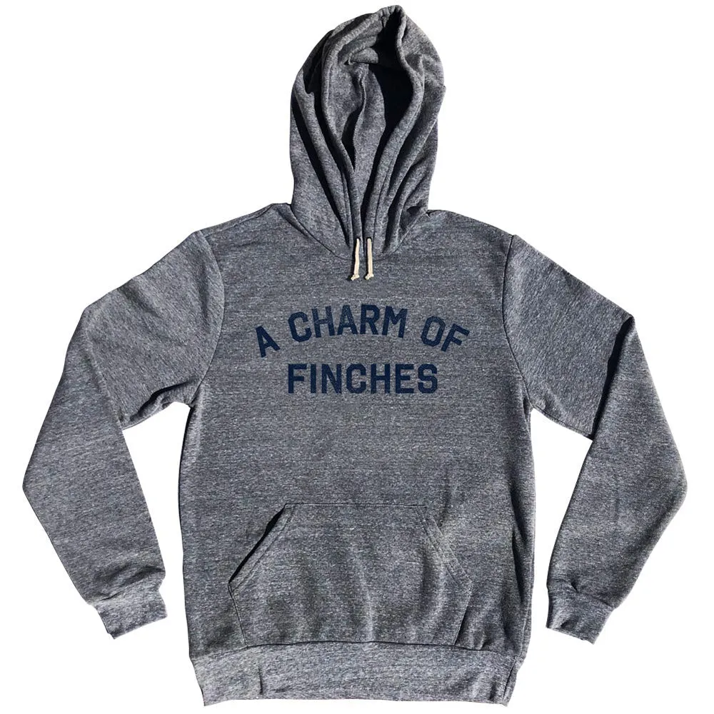 A Charm Of Finches Tri-Blend Hoodie