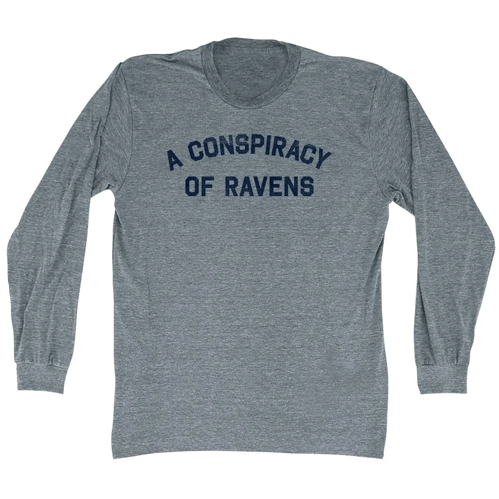 A Conspiracy Of Ravens Adult Tri-Blend Long Sleeve T-shirt
