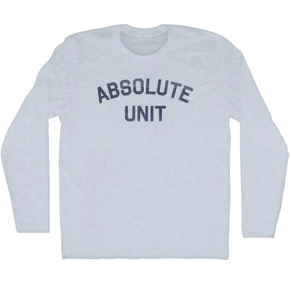 Absolute Unit Adult Tri-Blend Long Sleeve T-Shirt