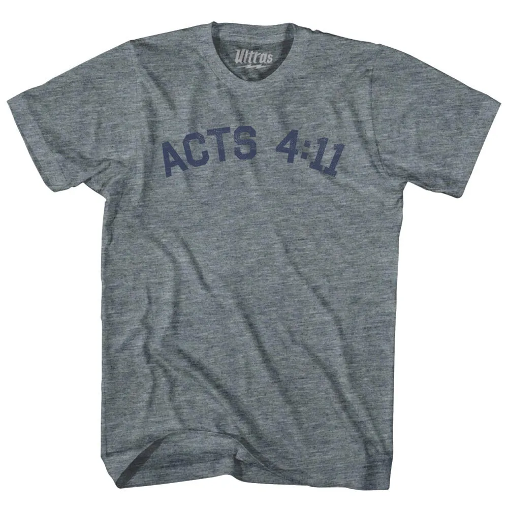 Acts 4 11 Womens Tri-Blend Junior Cut T-Shirt