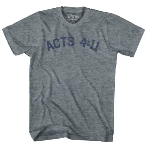 Acts 4 11 Womens Tri-Blend Junior Cut T-Shirt