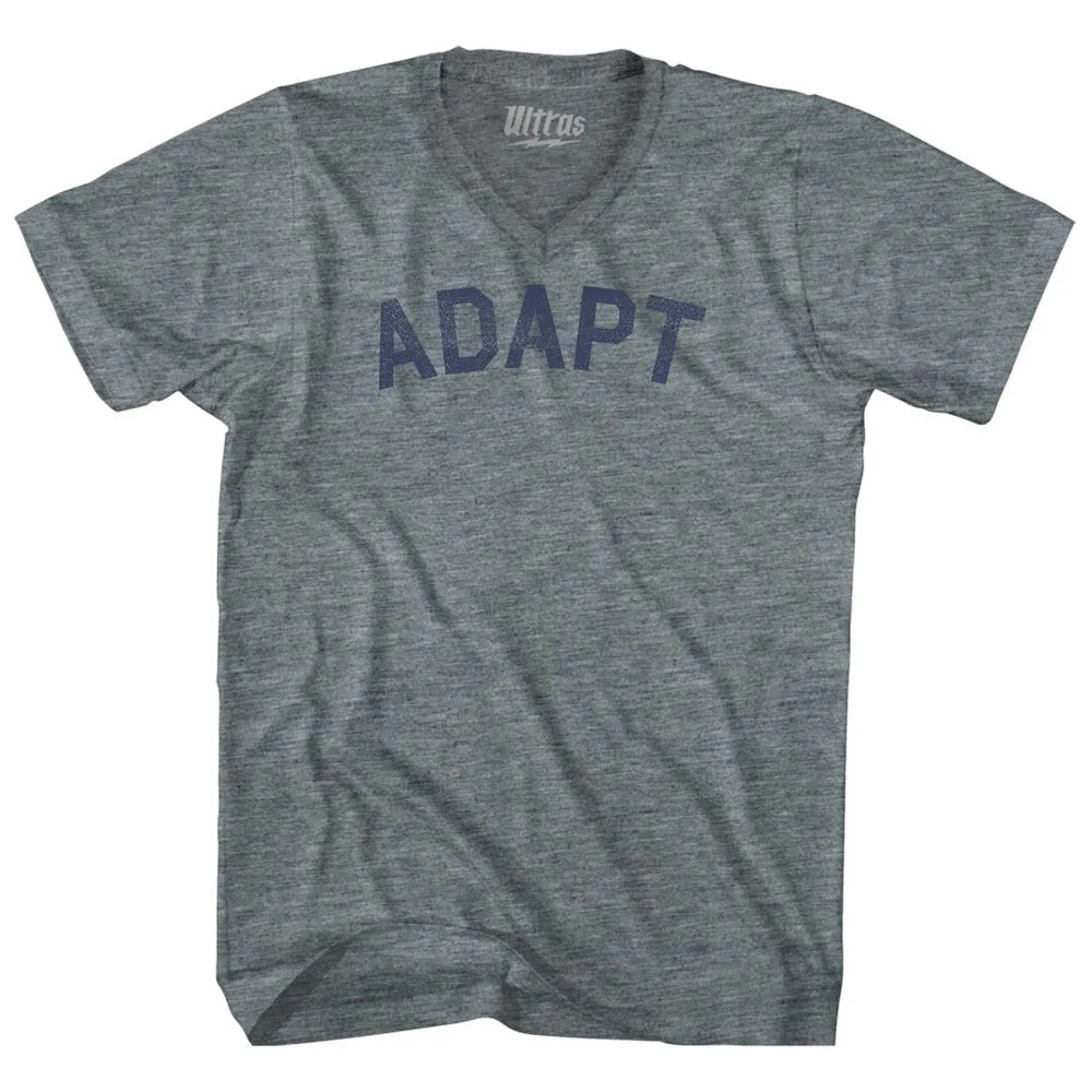 Adapt Adult Tri-Blend V-neck T-shirt