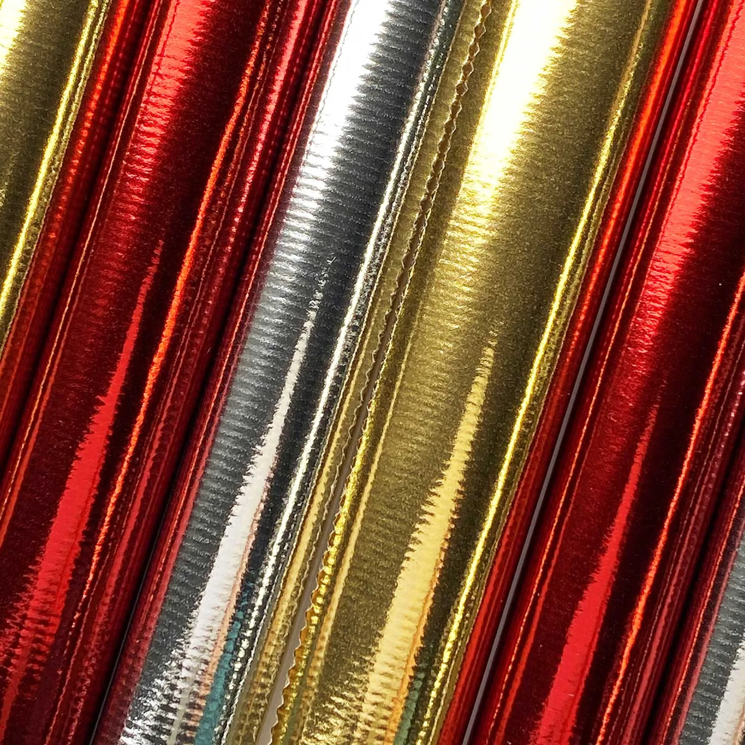 All Occasion Kraft Ribbed Foil Wrapping Paper Bundle with Cut Lines on Reverse