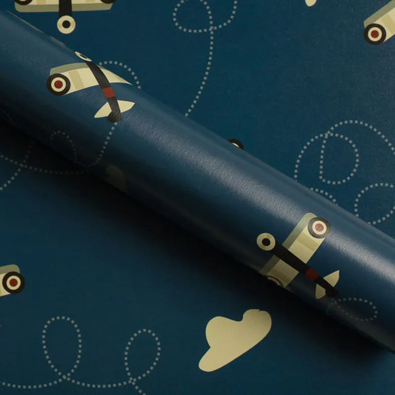 Aviator Collection <br> Wrapping Paper <br> <span style="font-size: 10px;">Set of 4 Sheets</span>