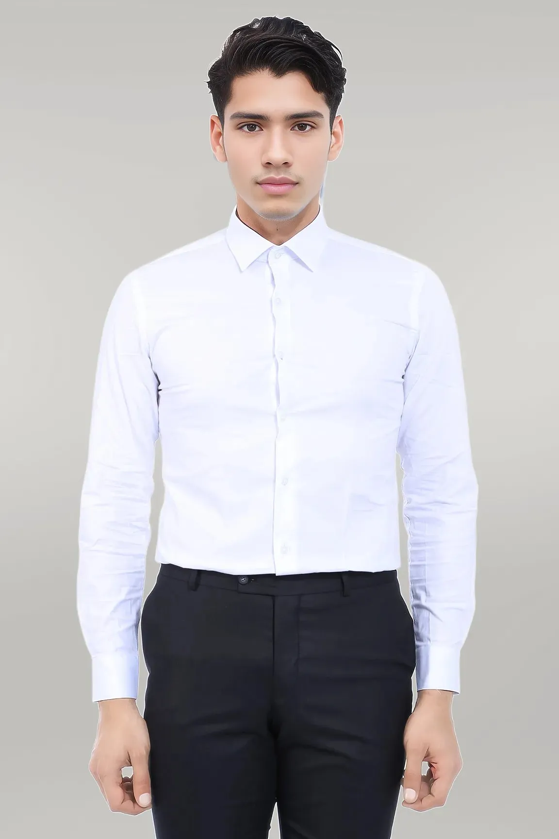 Beige Striped Double-Breasted Blazer with Green Pants and Floral Tie - Business Look