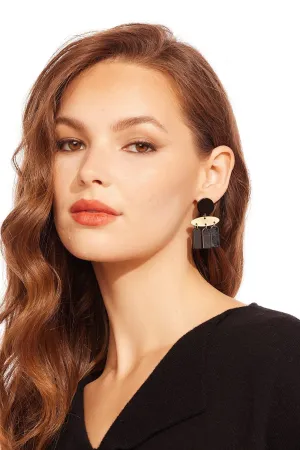 Black and Gold 3 Piece Earring