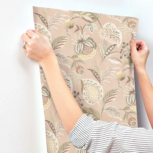 Bohemian Blush Jacobean Wallpaper