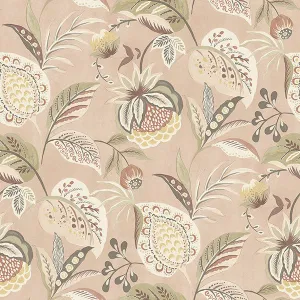 Bohemian Blush Jacobean Wallpaper