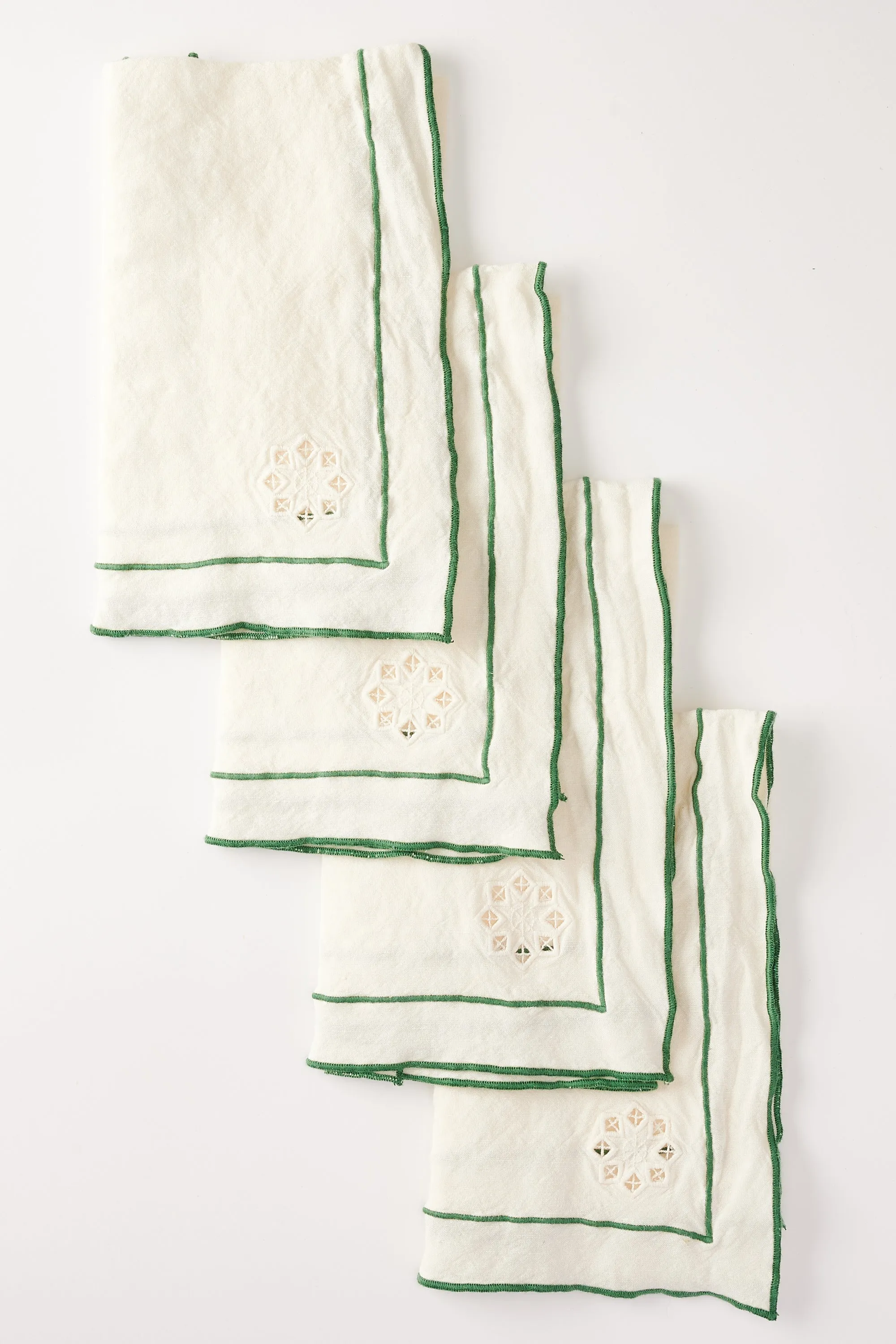 Day For Night Napkins Cream/Clover