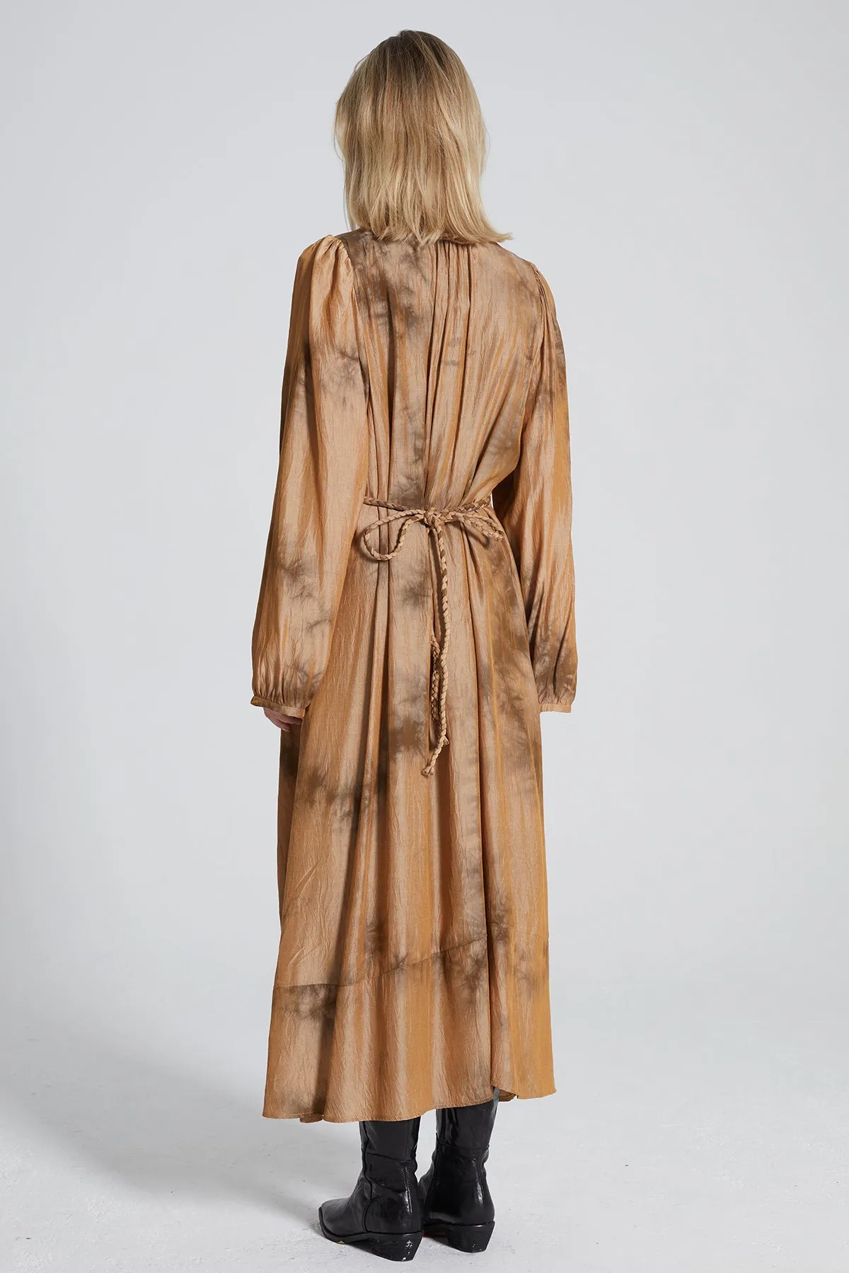 Ellora Vintage V-Neck Maxi Dress