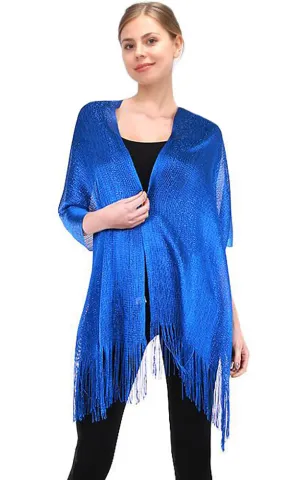 EV147 / 50058 Royal Blue Solid Party Shawl