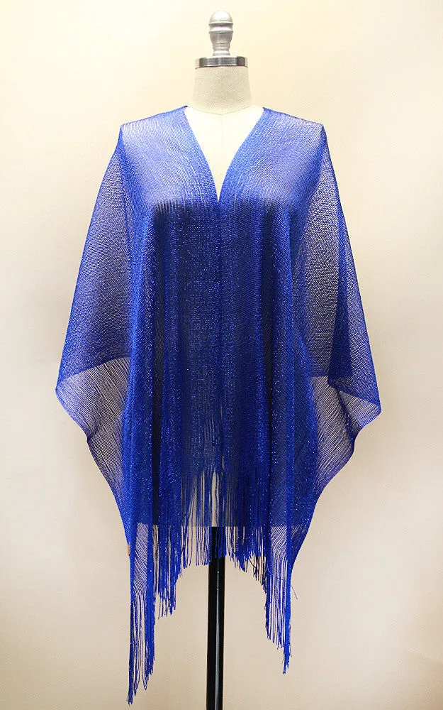 EV147 / 50058 Royal Blue Solid Party Shawl