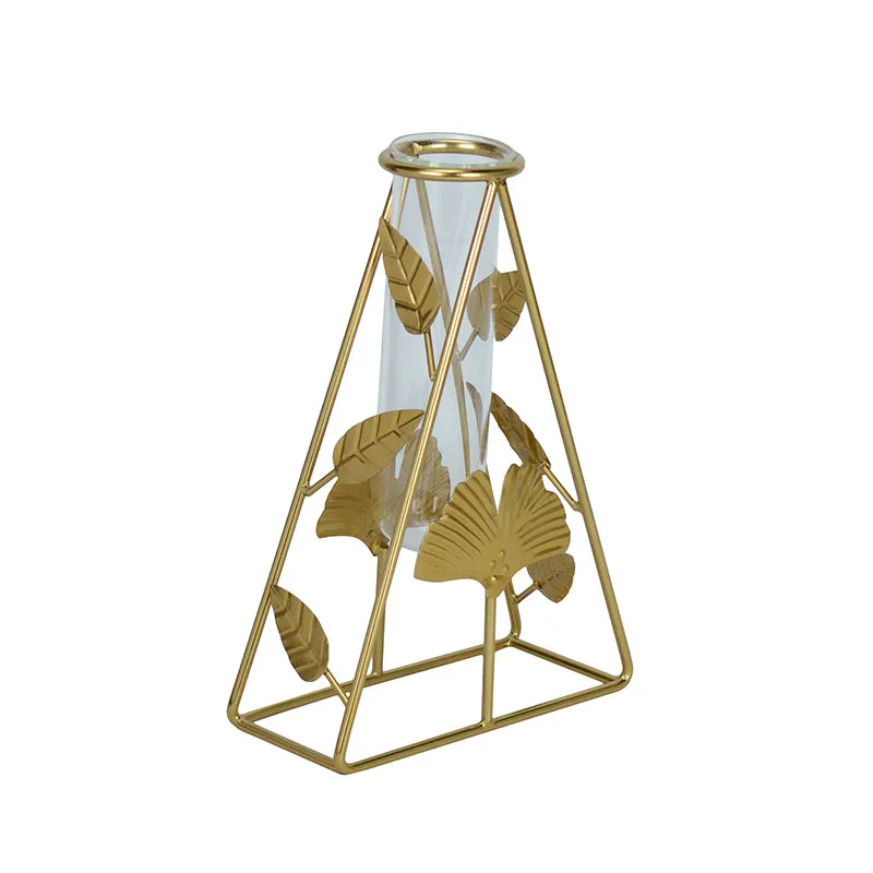 Gardenia Test Tube Planter - Gold