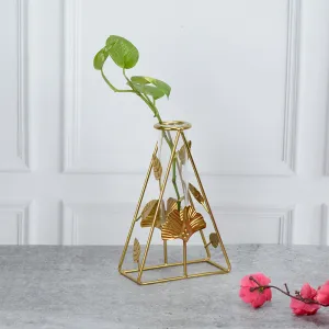 Gardenia Test Tube Planter - Gold