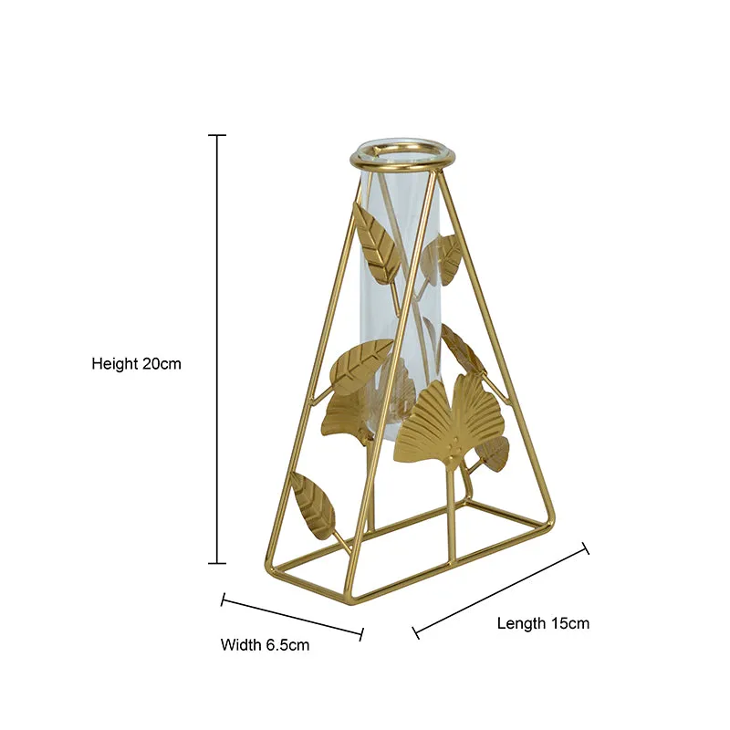 Gardenia Test Tube Planter - Gold
