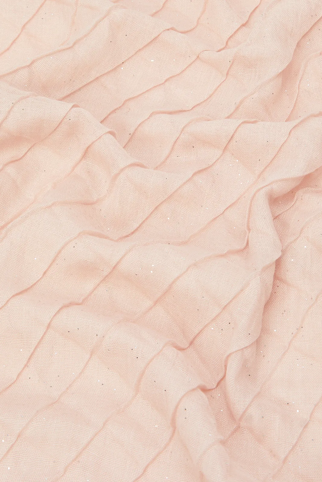 Girls Pink Pleated Scarf