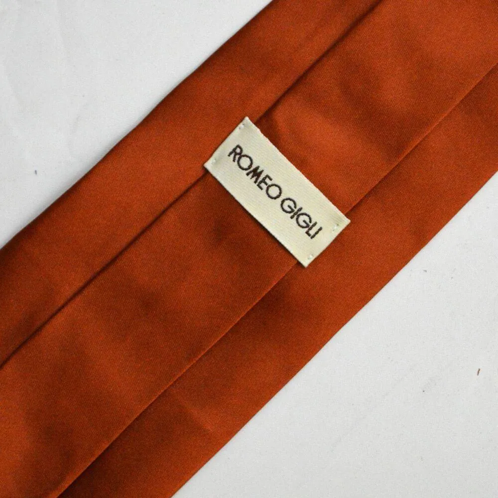 Glossy Orange Tie