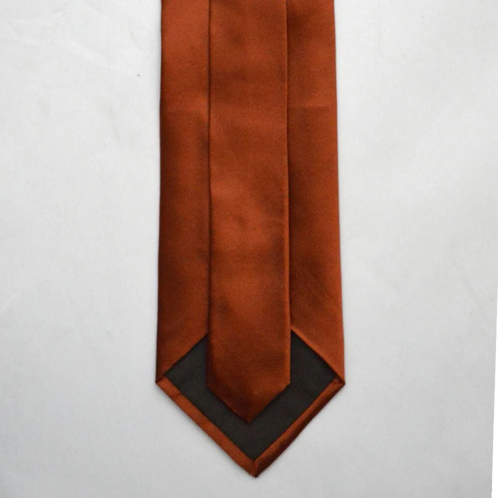 Glossy Orange Tie