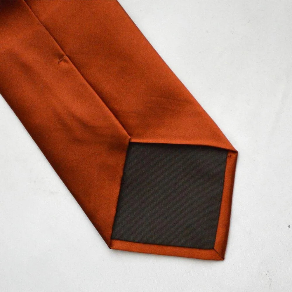 Glossy Orange Tie
