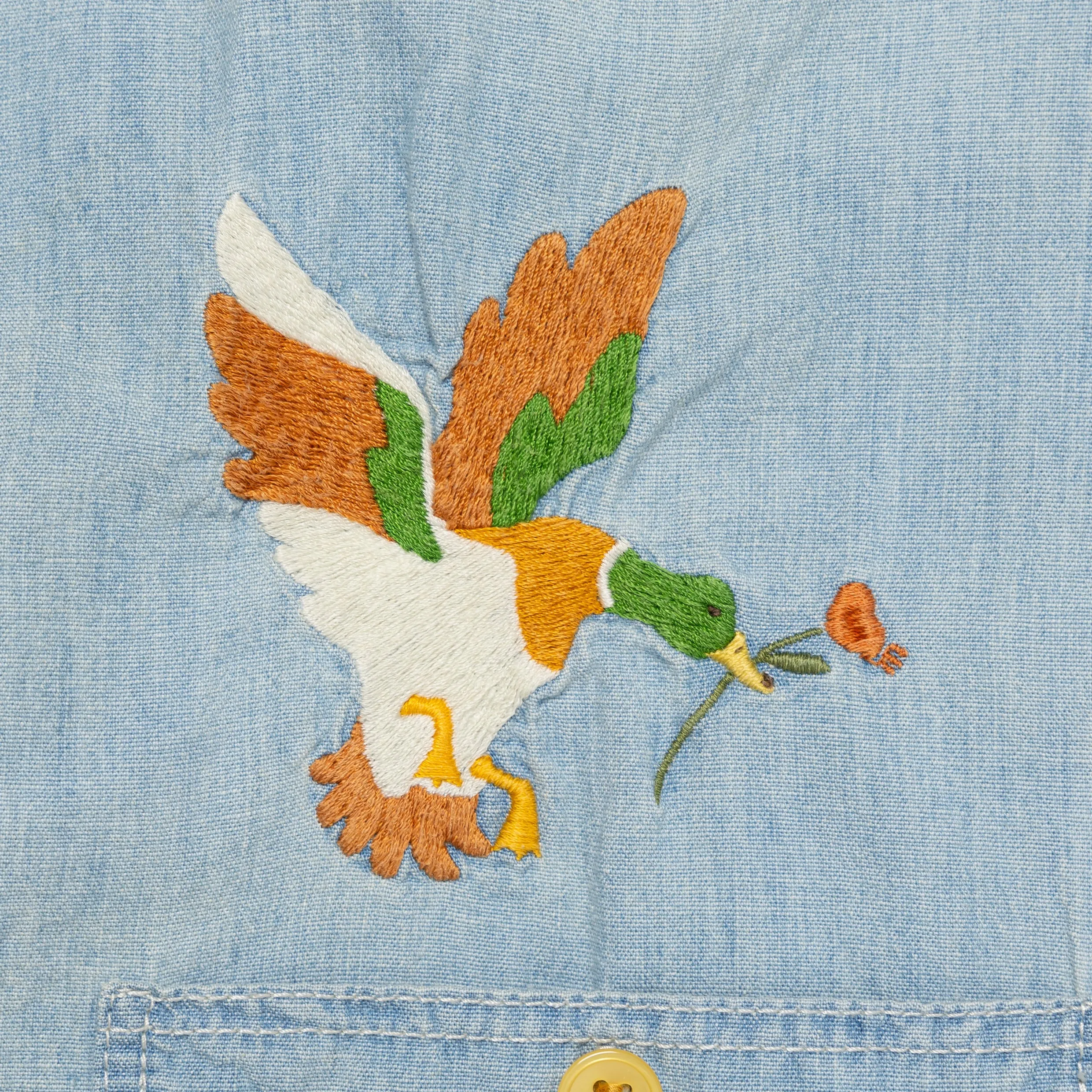Human Made Chambray Work Shirt Indigo HM27SH010