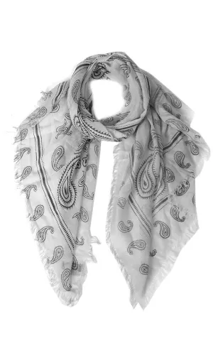 JC022512 Paisley Print Scarf