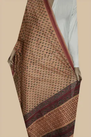 Little Florets Block Printed Chanderi Dupatta