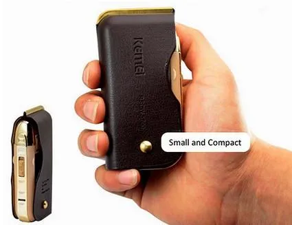 Men Rechargeable Shaver With Leather Case
