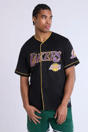 Mens LA Lakers Black Mesh Jersey