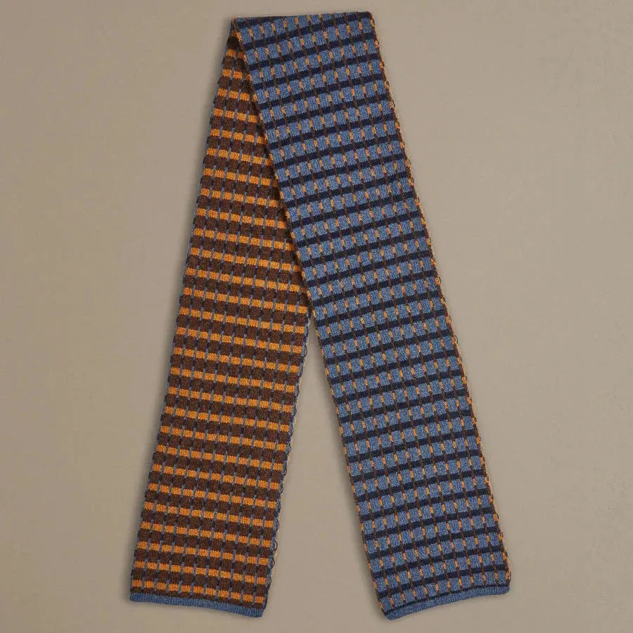 Mini Boro Scarf - Blue