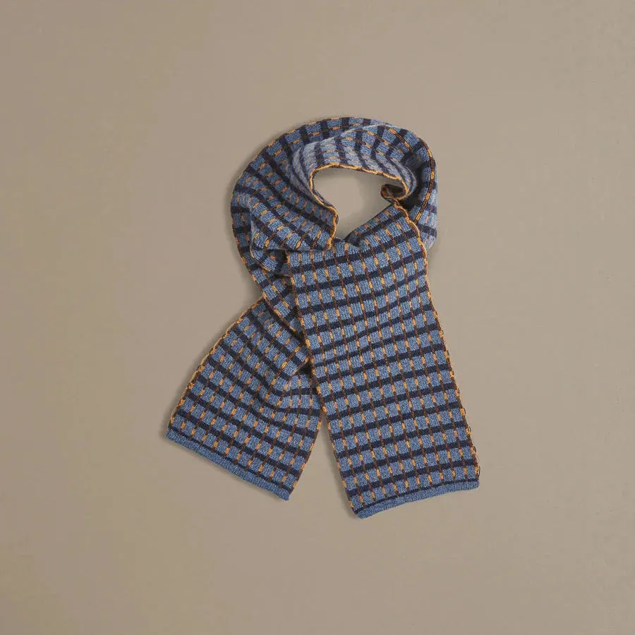 Mini Boro Scarf - Blue