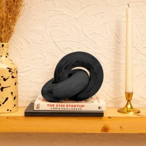 Modern 2 Knots Wooden Chain Home Decor Accent Piece