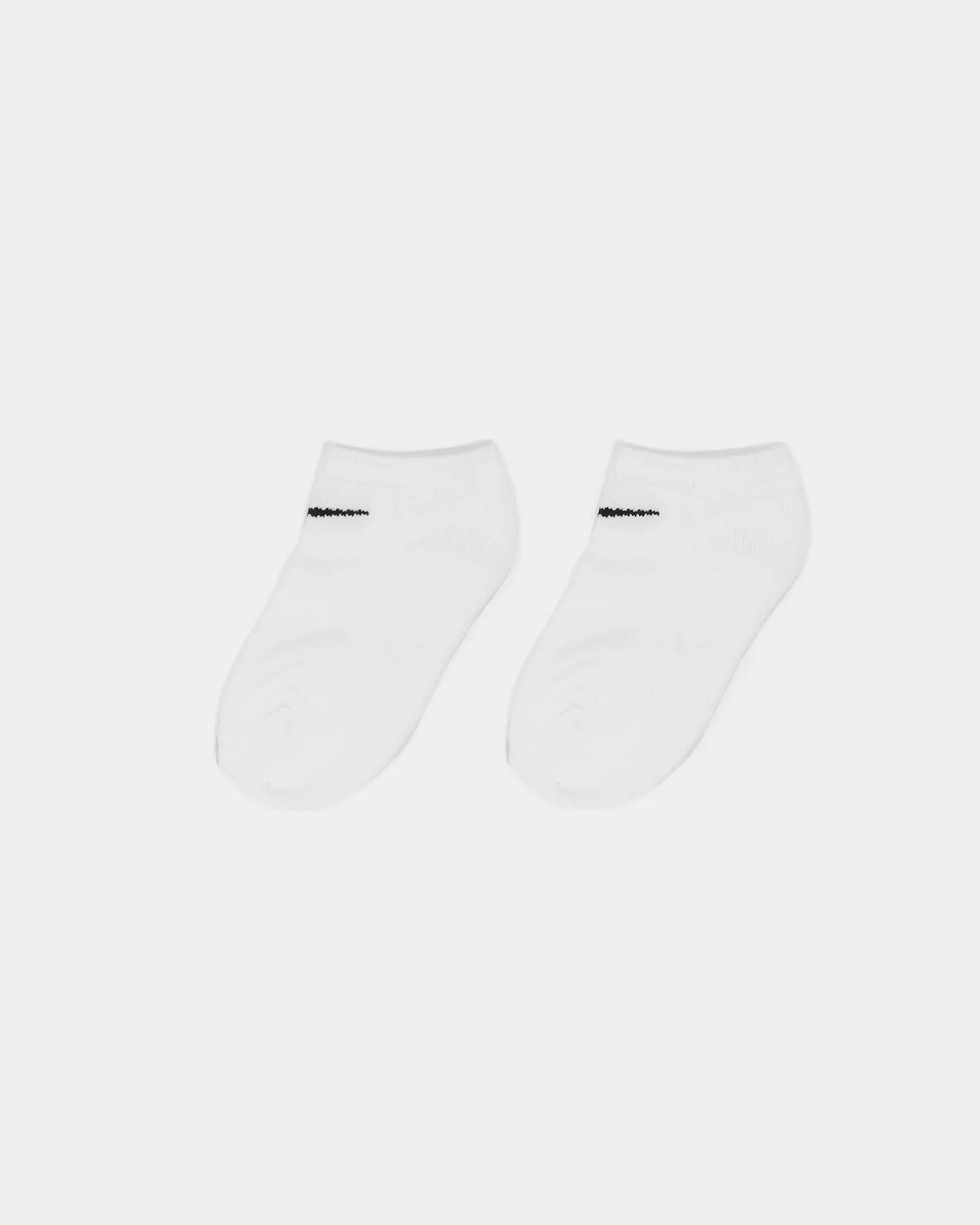 Nike Kids' Basic Pack No Show Socks 3 Pack White