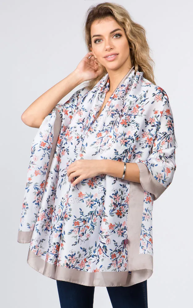 OP9491 Floral Printed Oblong Scarf