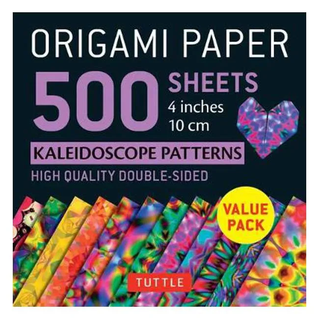 Origami Paper 500 sheets Kaleidoscope Patterns 4 (10 cm) - Tuttle Publishing