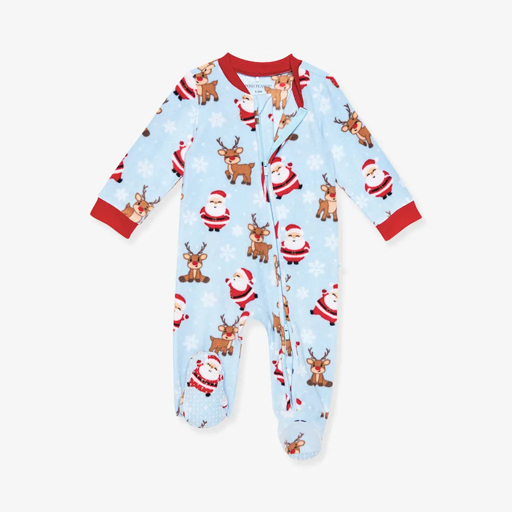 Pere Noel Microfleece Zippered One Piece