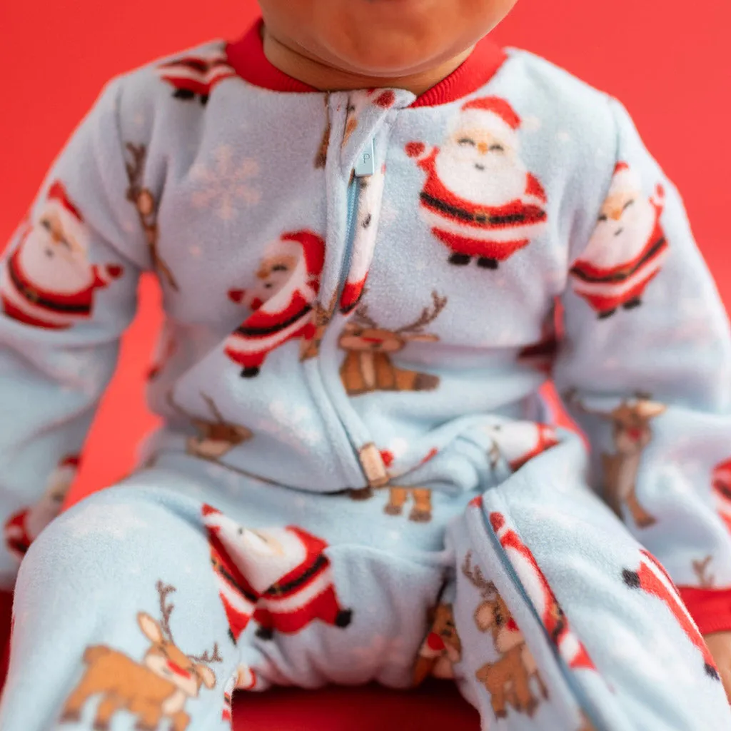 Pere Noel Microfleece Zippered One Piece