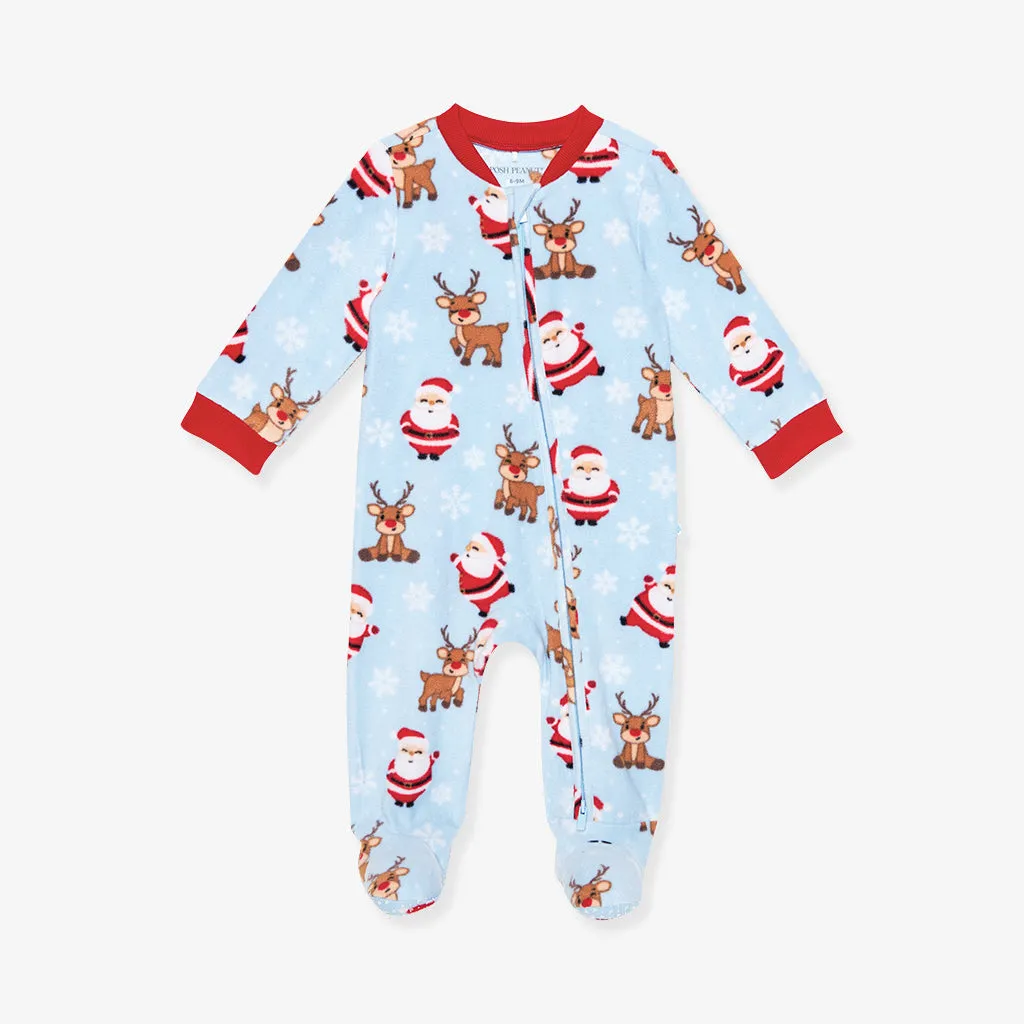 Pere Noel Microfleece Zippered One Piece
