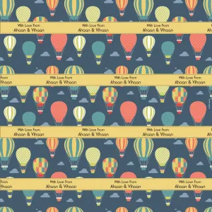 Personalised Wrapping Paper -  Hot Air Balloon