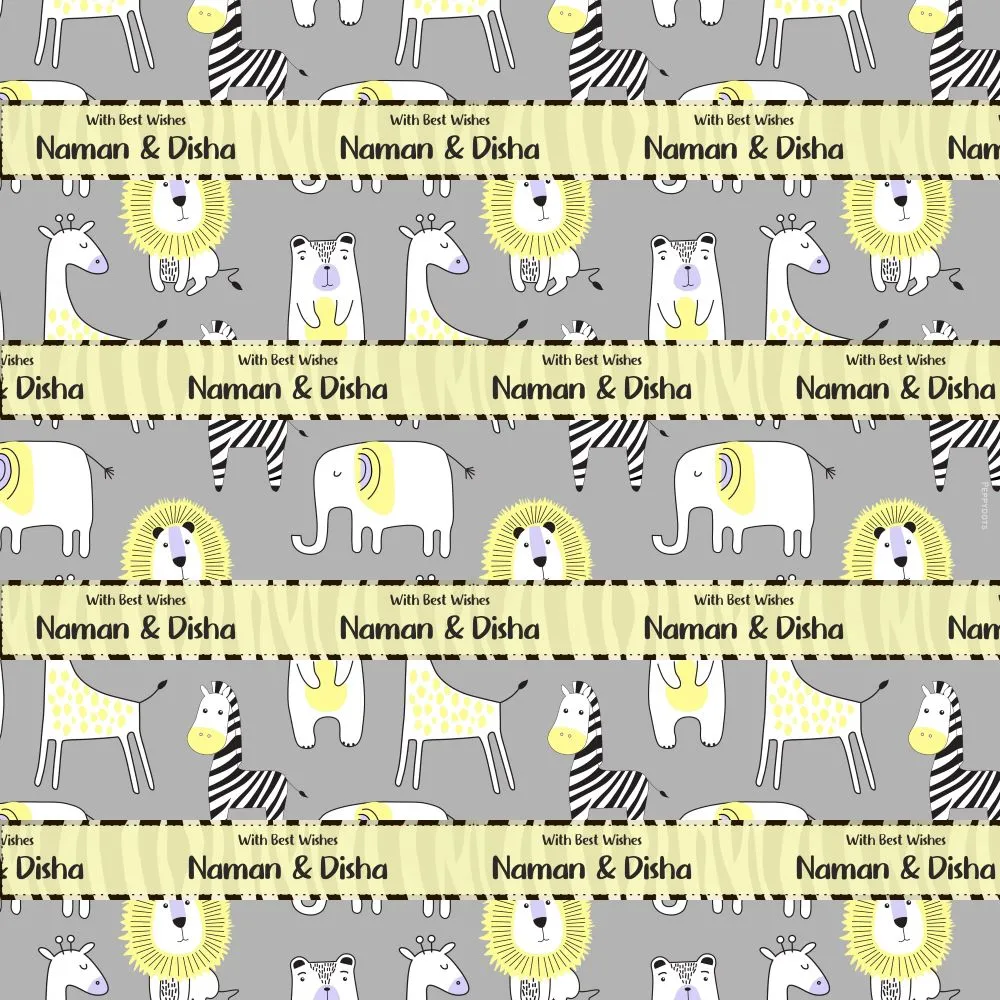 Personalised Wrapping Paper - Jungle Fun