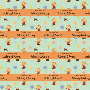 Personalised Wrapping Paper - Lion