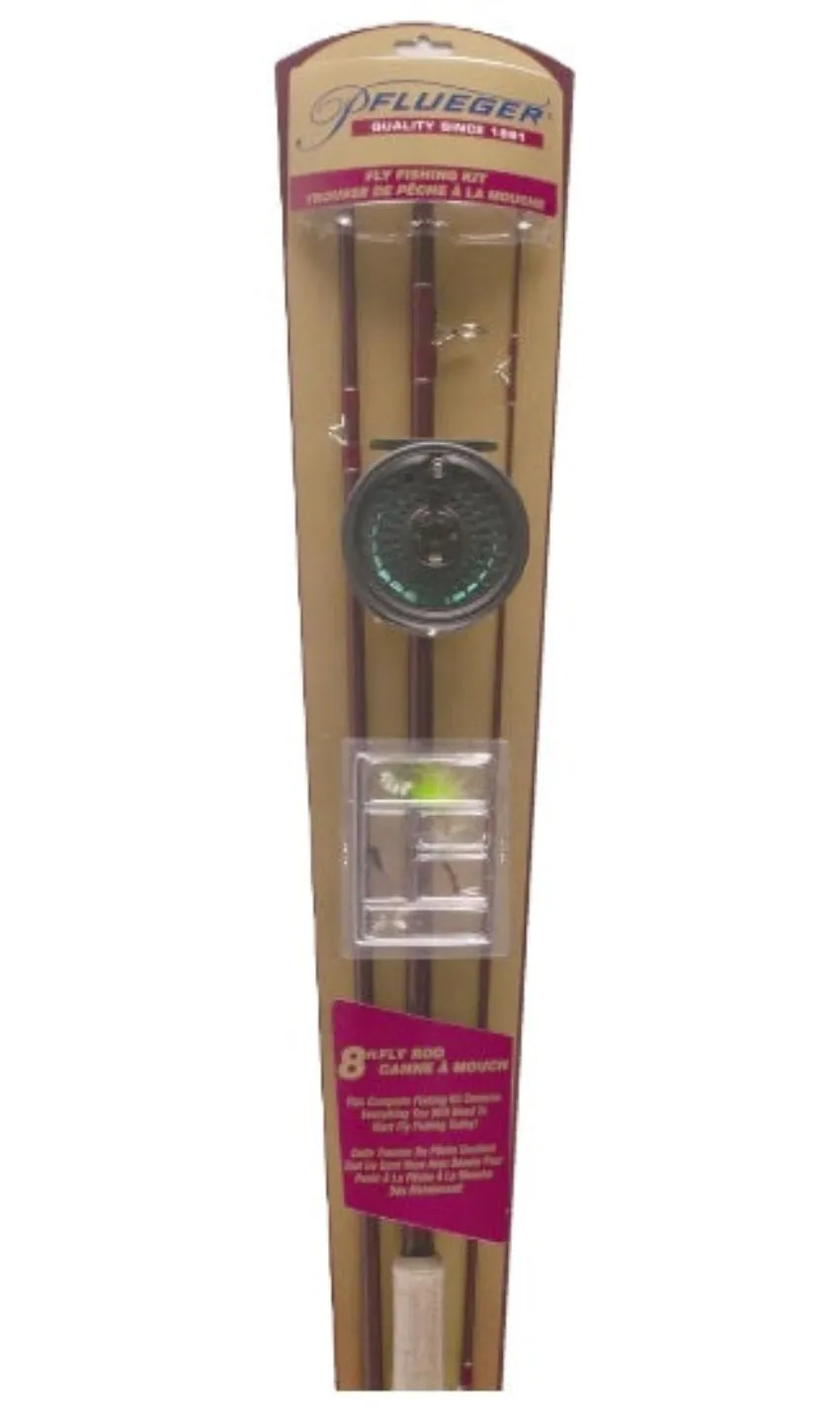 Pflueger Starter Fly Fishing Kit With Reel and Rod