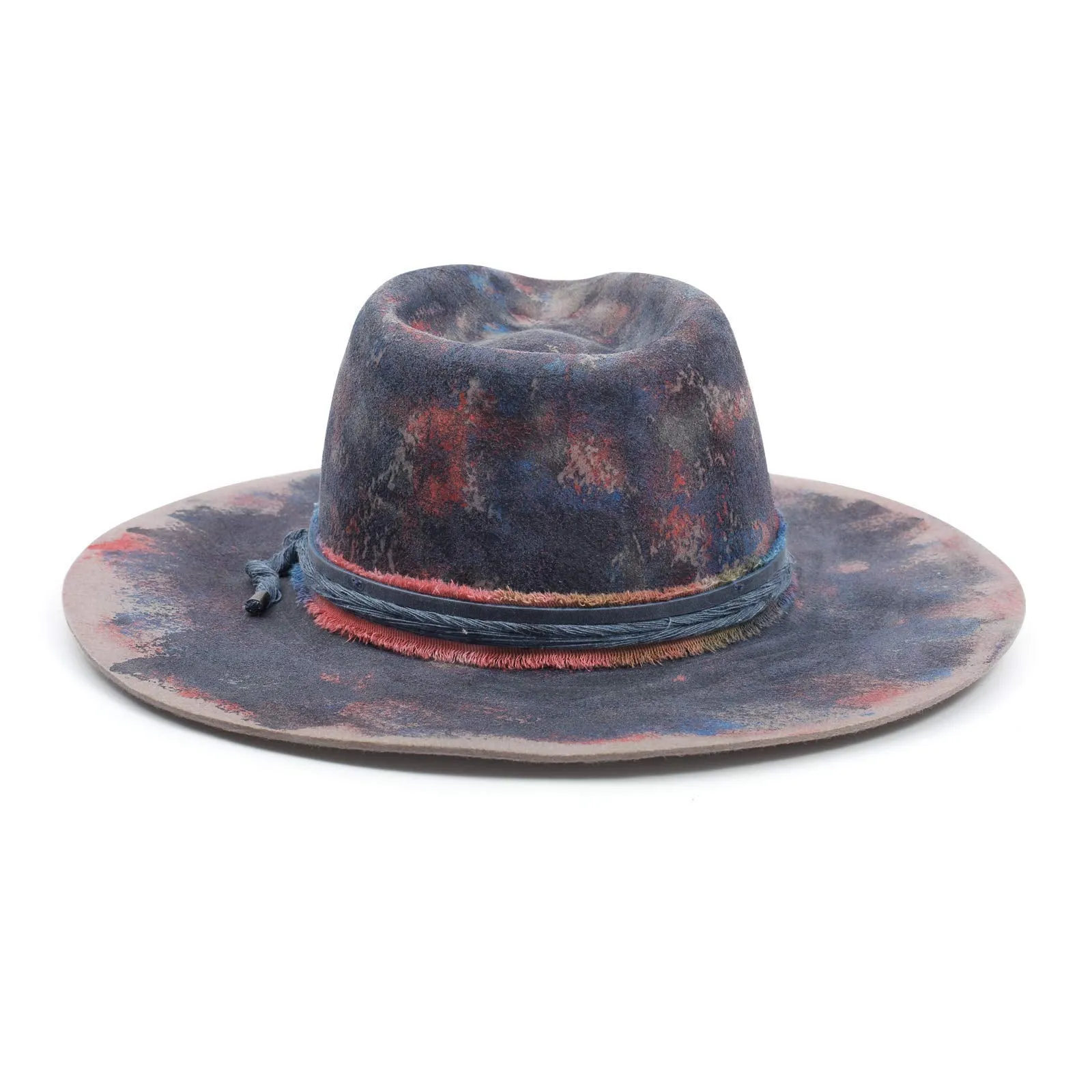 Prism - Vintage Painted Stylish Knots Fedora Hat