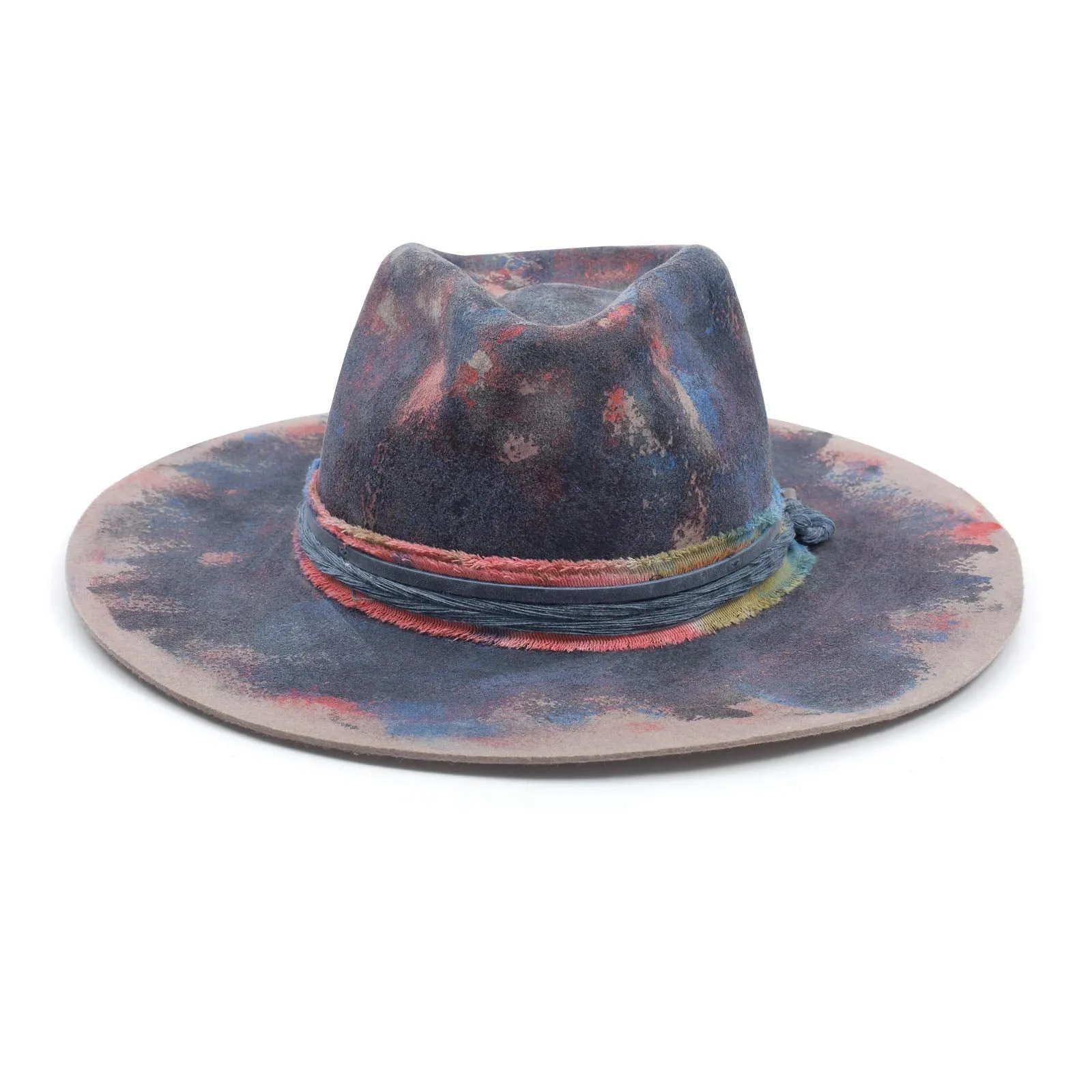 Prism - Vintage Painted Stylish Knots Fedora Hat