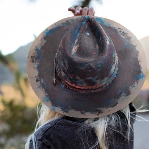 Prism - Vintage Painted Stylish Knots Fedora Hat