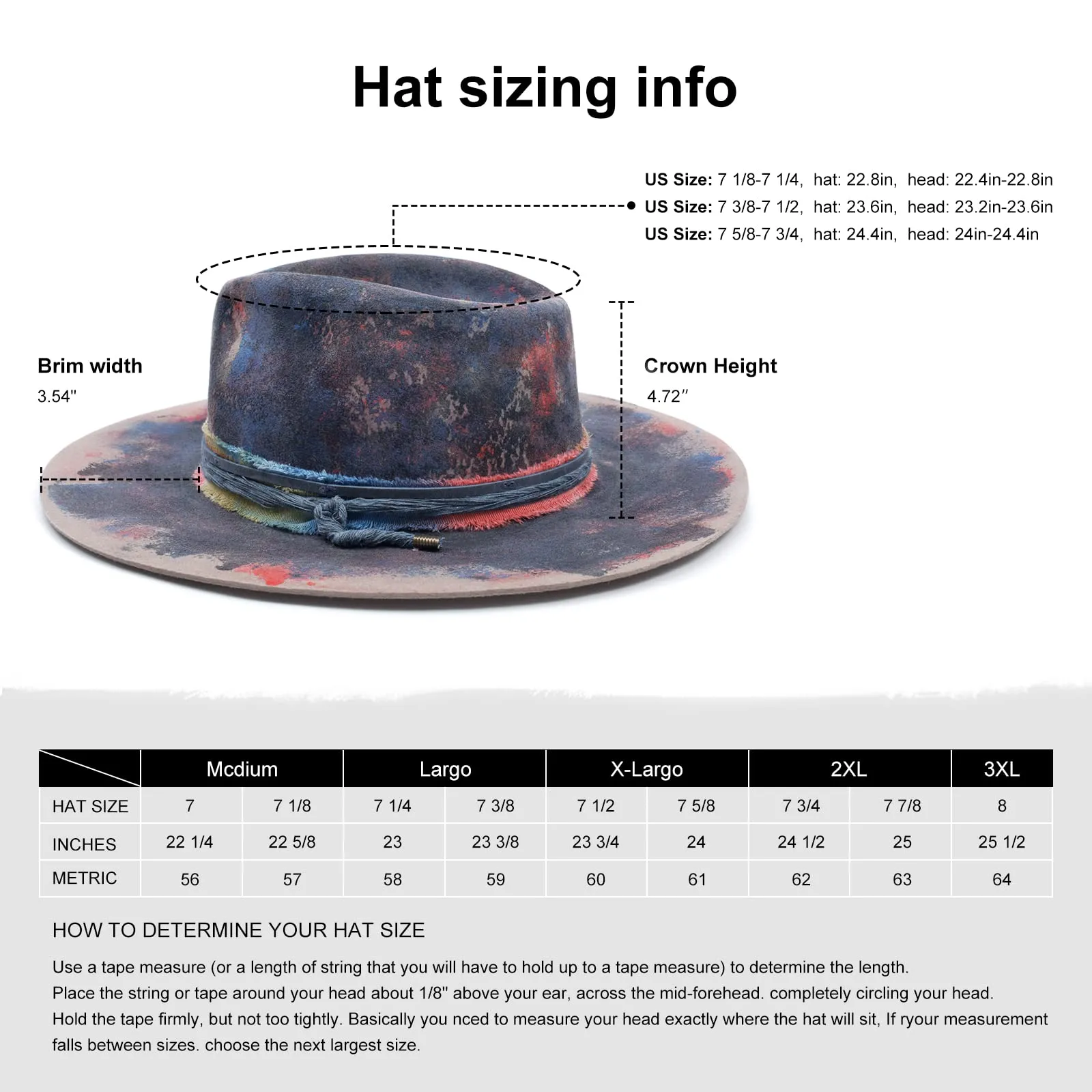 Prism - Vintage Painted Stylish Knots Fedora Hat