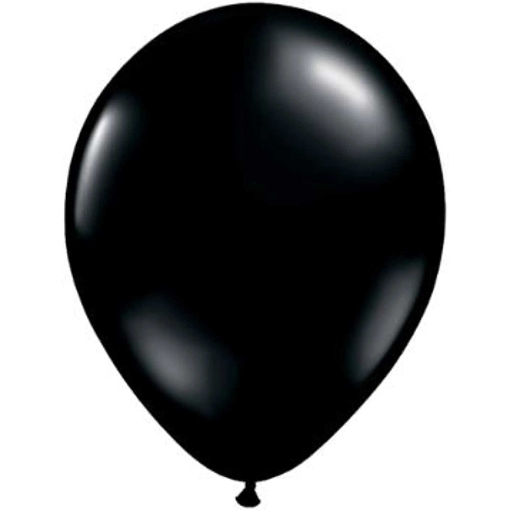 Qualatex 9" Onyx Black Latex Balloons (100/Pk)
